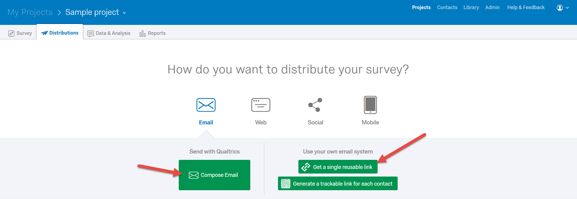 How to distribute the survey